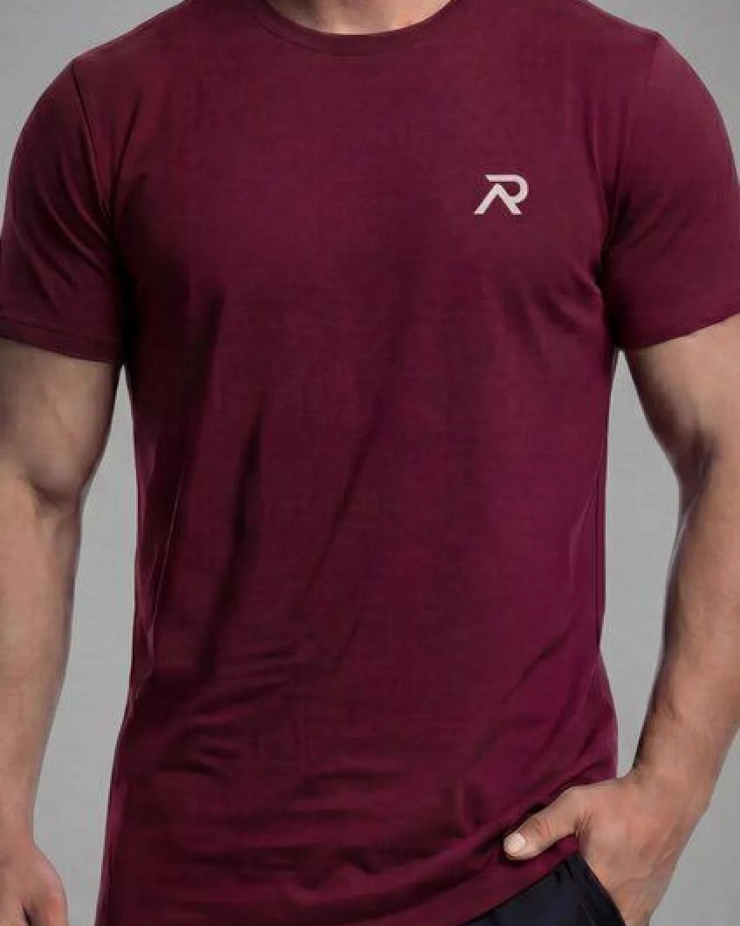 Re-Athlete ICON Bambus Herren Shirt - bordeaux – Ansicht 2