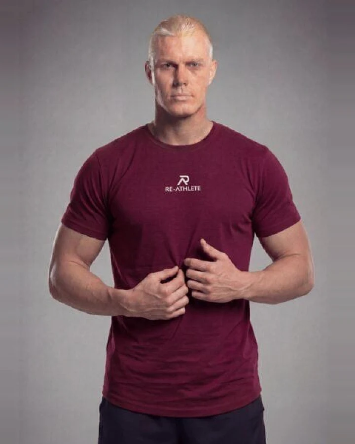 Re-Athlete PRIME Bambus Herren Shirt - bordeaux