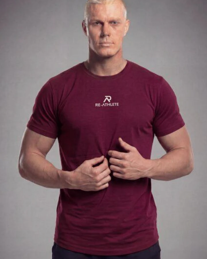 Re-Athlete PRIME Bambus Herren Shirt - bordeaux