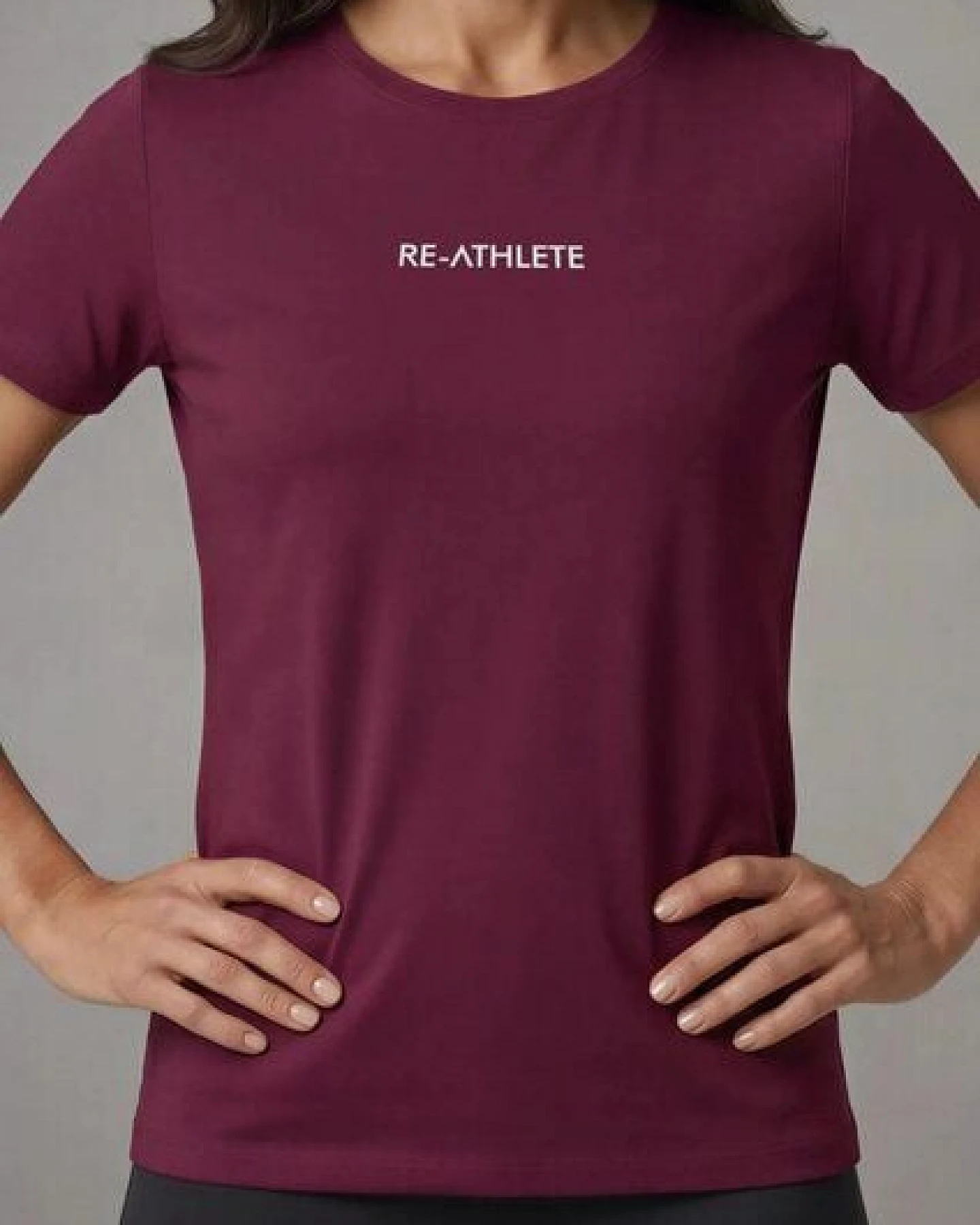 Re-Athlete CORE Bambus-Viskose Damen Shirt - bordeaux – Ansicht 2