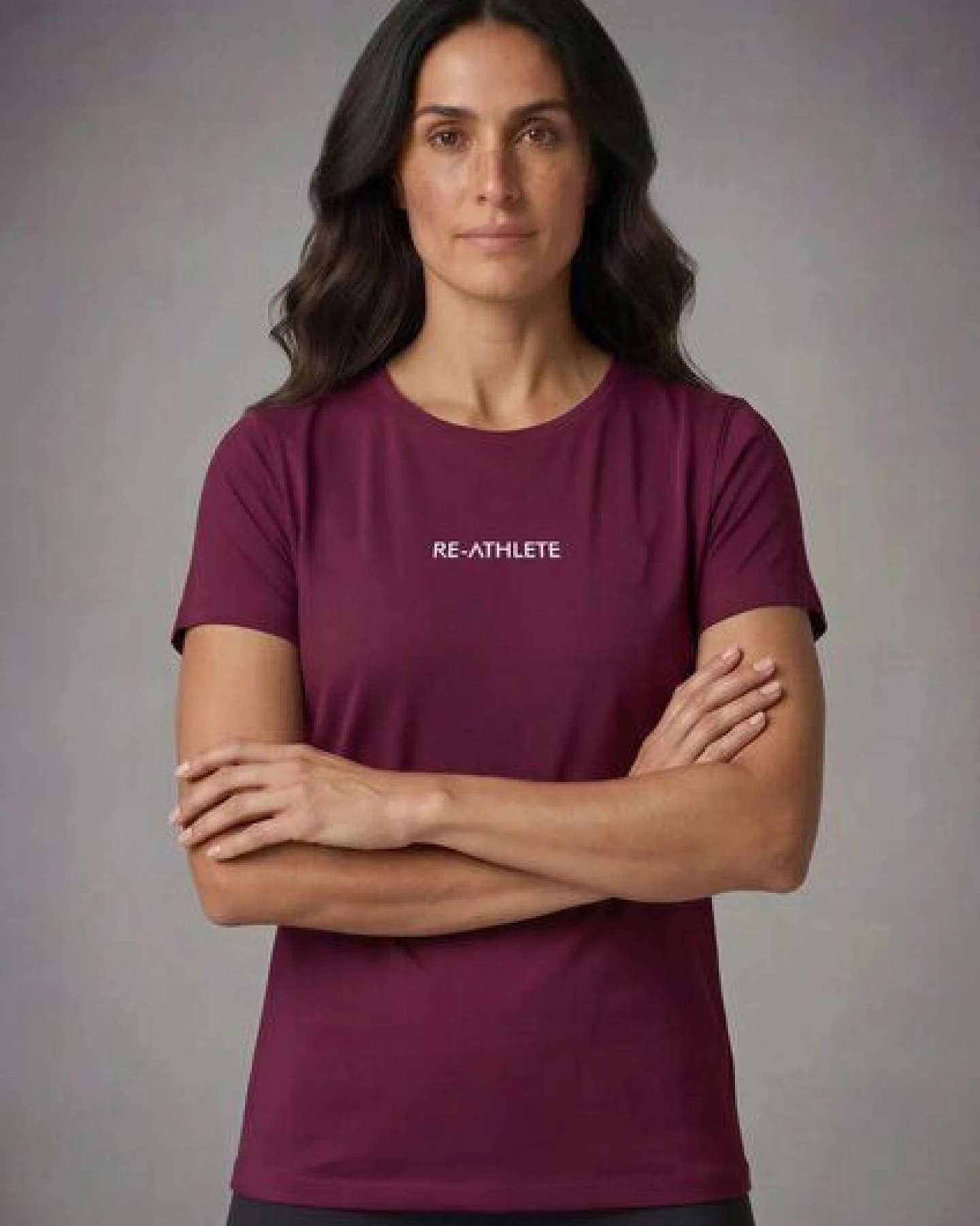 Re-Athlete CORE Bambus-Viskose Damen Shirt - bordeaux – Ansicht 3