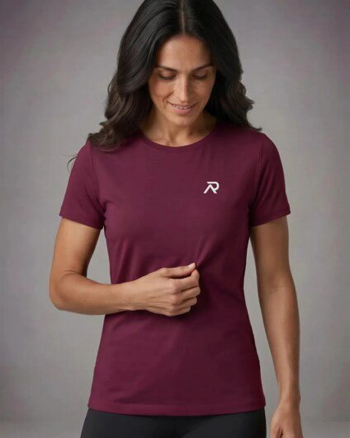 Re-Athlete ICON Bambus Damen Shirt - bordeaux – Ansicht 3