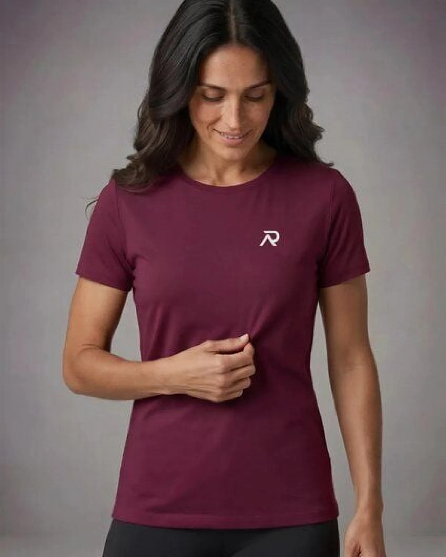 Re-Athlete ICON Bambus Damen Shirt - bordeaux – Ansicht 3