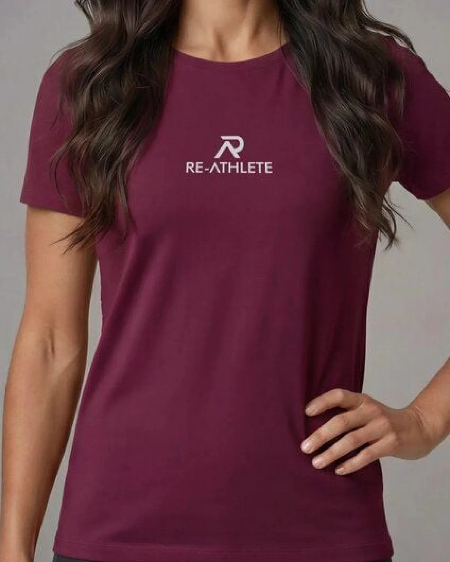 Re-Athlete PRIME Bambus Damen Shirt - bordeaux – Ansicht 2