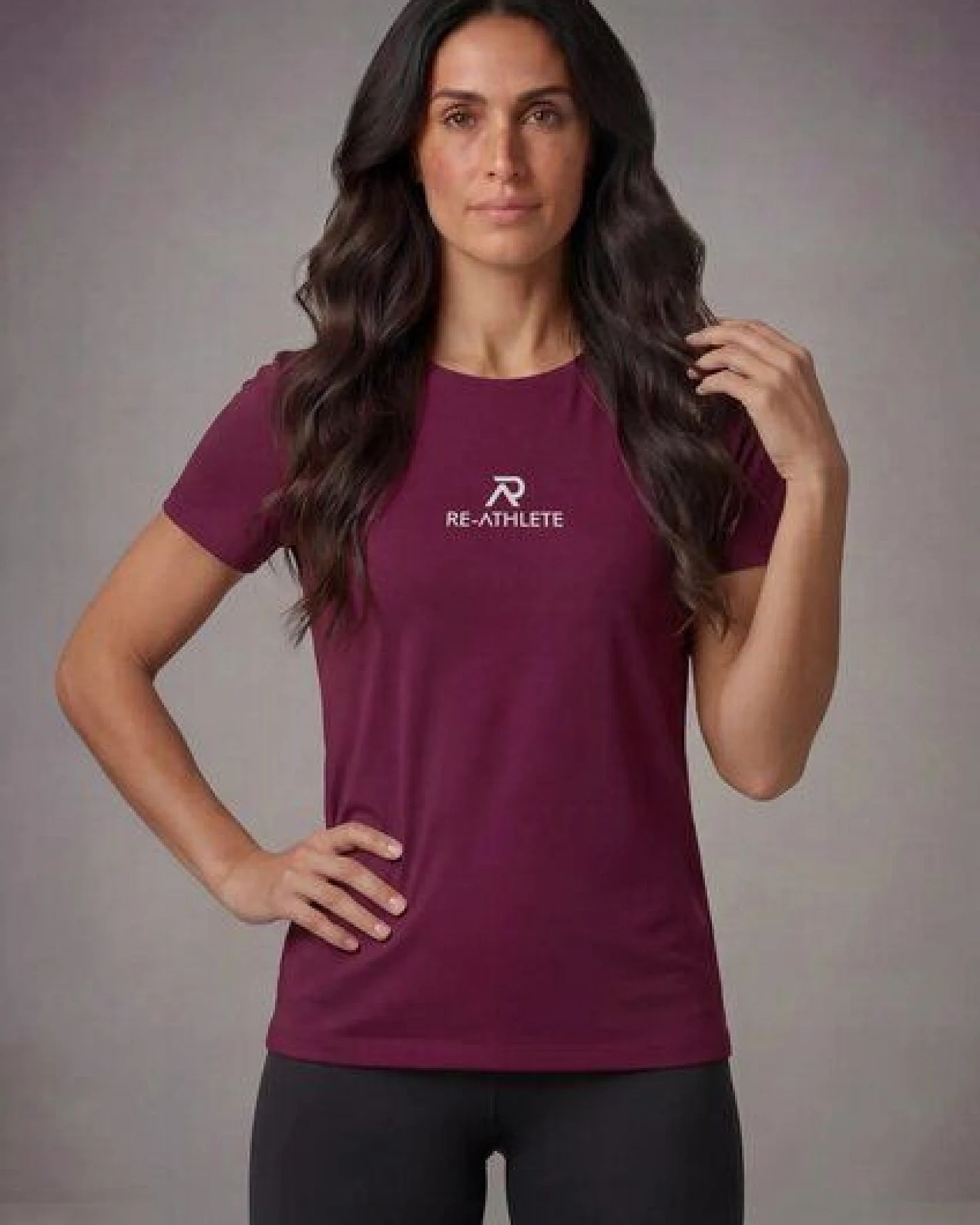Re-Athlete PRIME Bambus Damen Shirt - bordeaux – Ansicht 3
