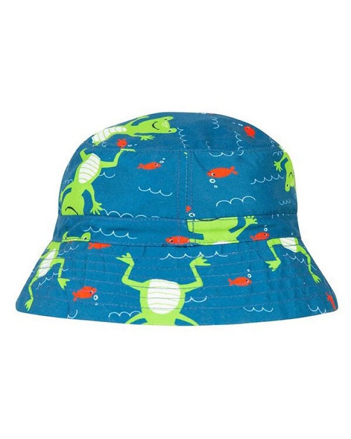 Frugi Badehut Frosch in blau LSF 50+