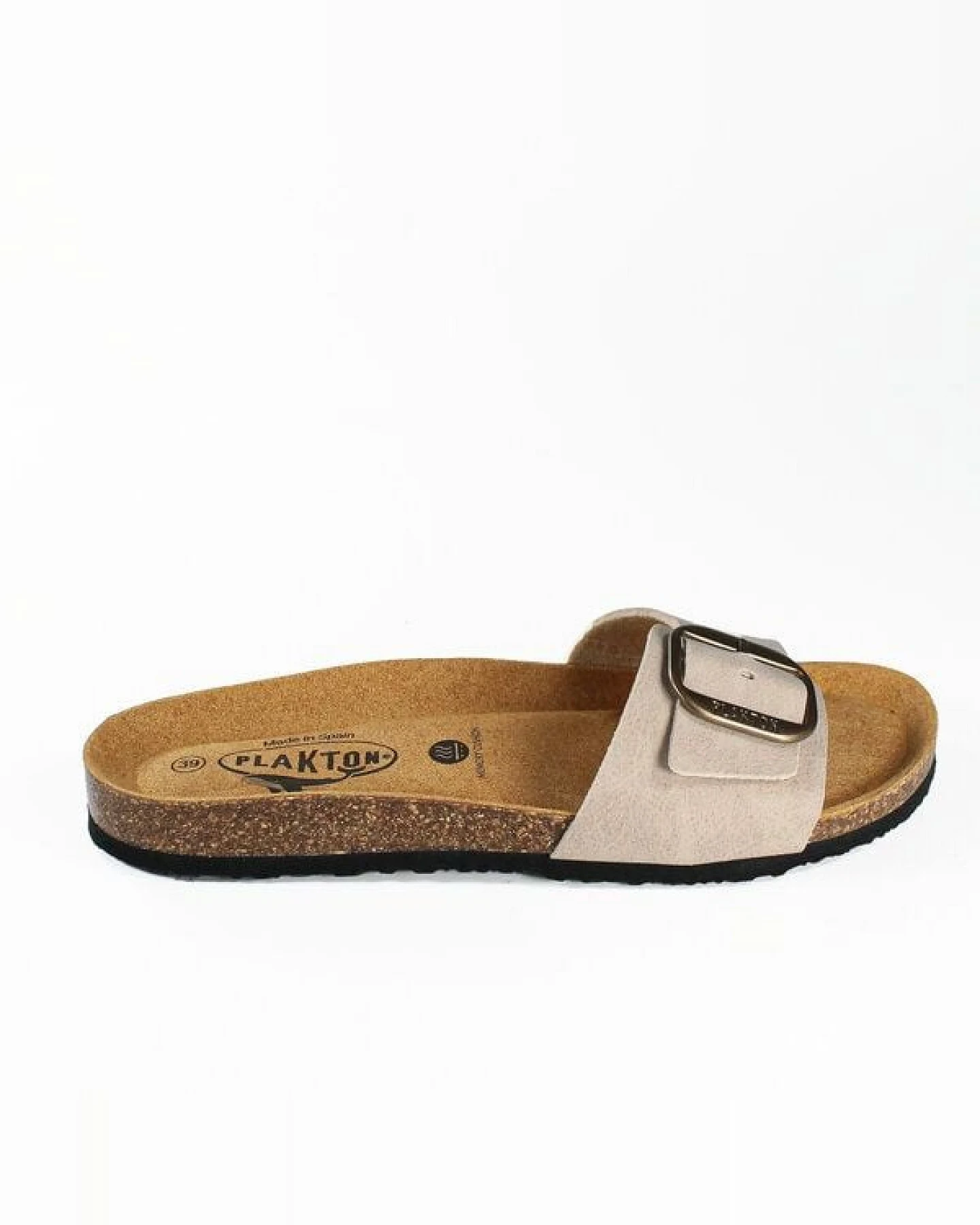 Plakton Vegane offene Damen Sandale BIS mit einstellbarer Schnalle in Suede-optik – Ansicht 4