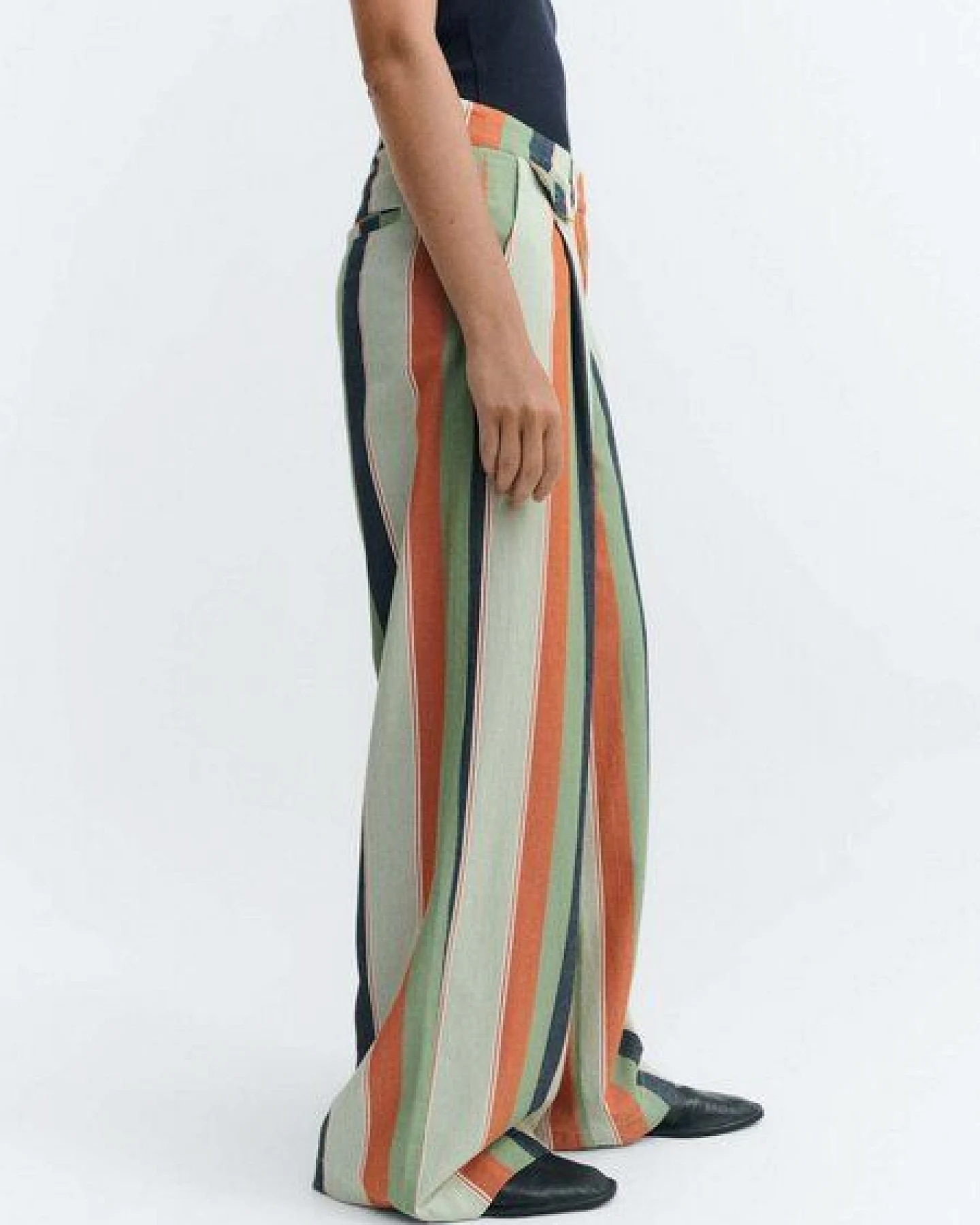 thinking mu Damen Hose - Striped Pat Pants - aus Bio-Baumwolle – Ansicht 2