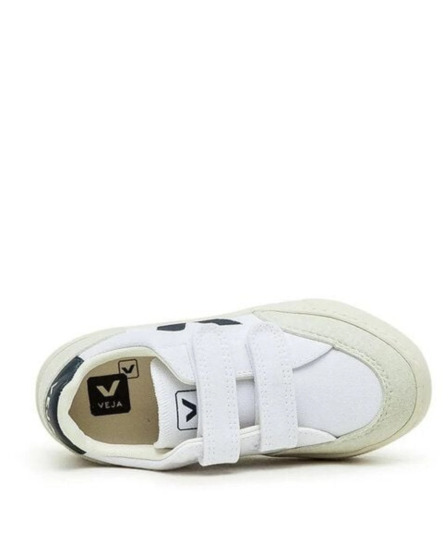 Veja Sneaker - Small V-12 Velcro Canvas White Nautico Natural – Ansicht 3