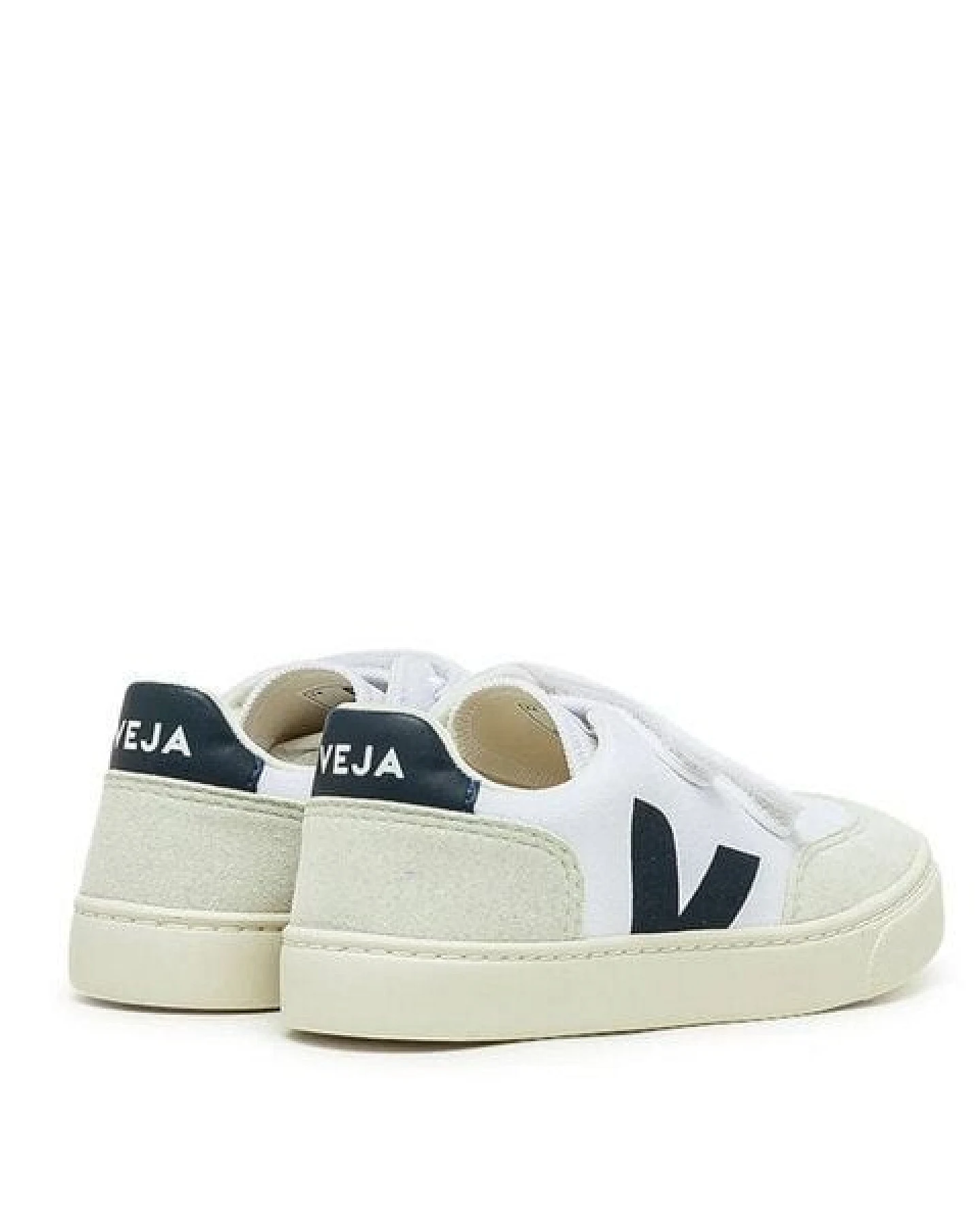 Veja Sneaker - Small V-12 Velcro Canvas White Nautico Natural – Ansicht 4