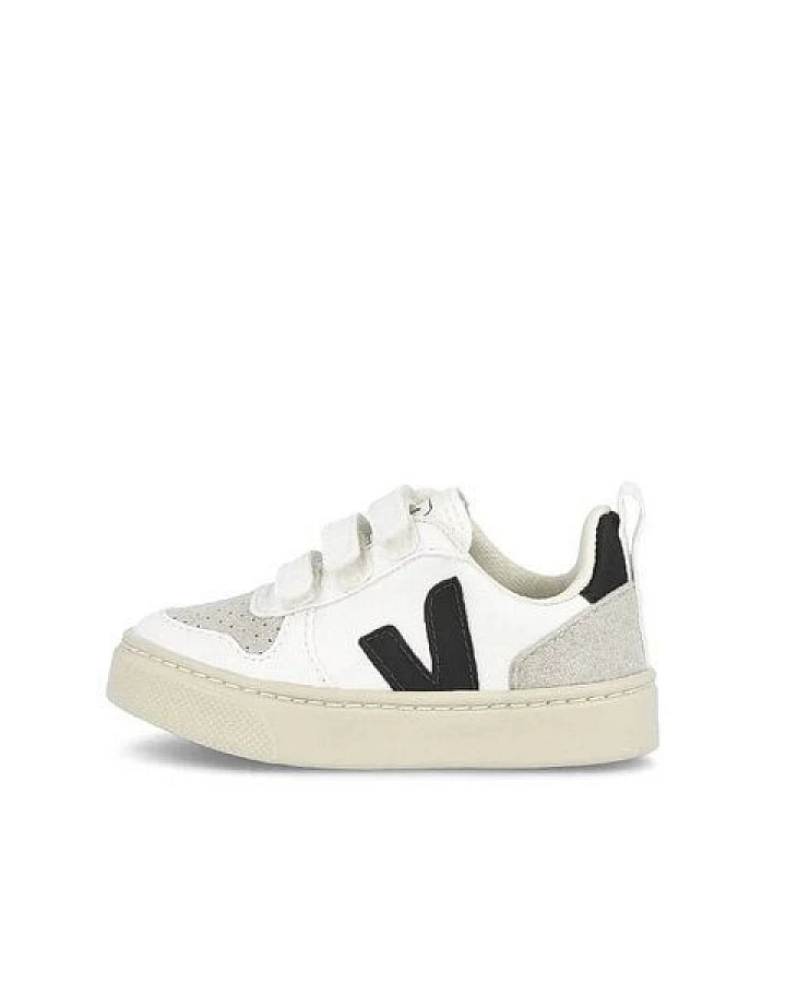 Veja Sneaker - Small V-10 Velcro CWL White Black
