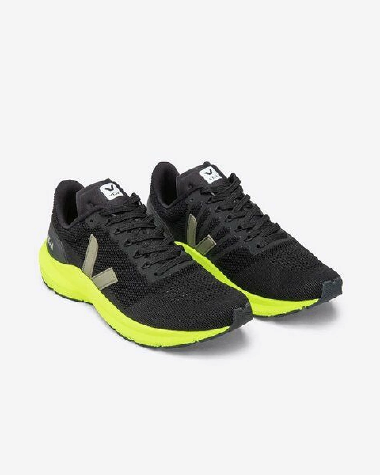 Veja Sneaker - MARLIN LT BLACK KAKI JAUNE FLUO – Ansicht 3