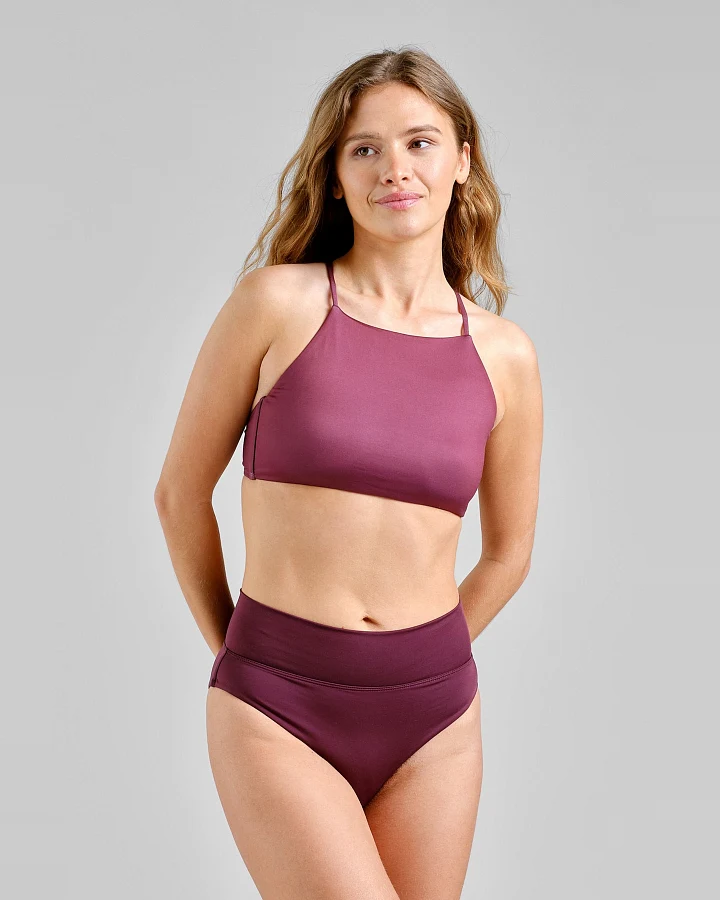 Bikini Bottom Slite Weinrot