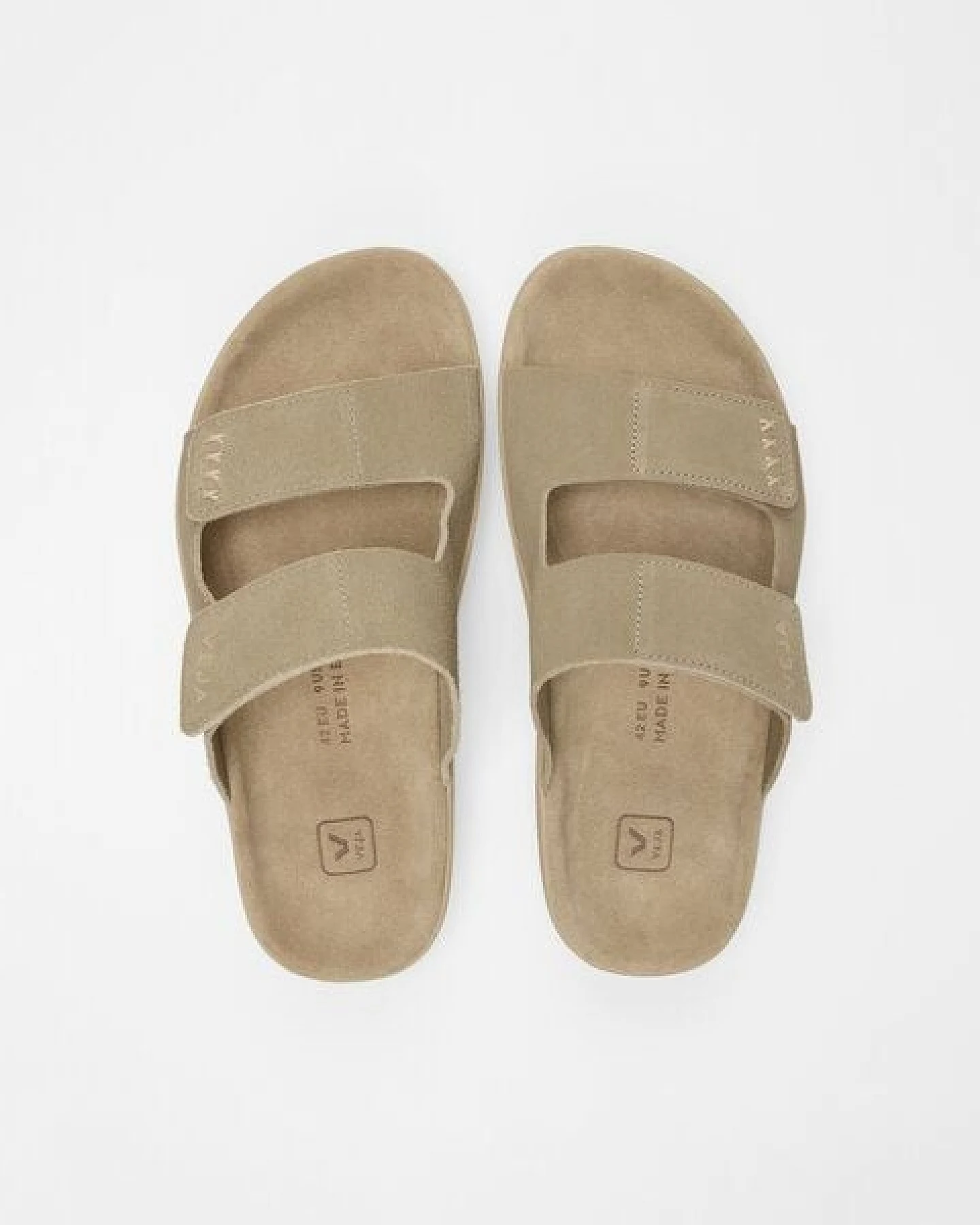 Veja Herren-Sandalen Etna Suede Taupe Almond – Ansicht 3