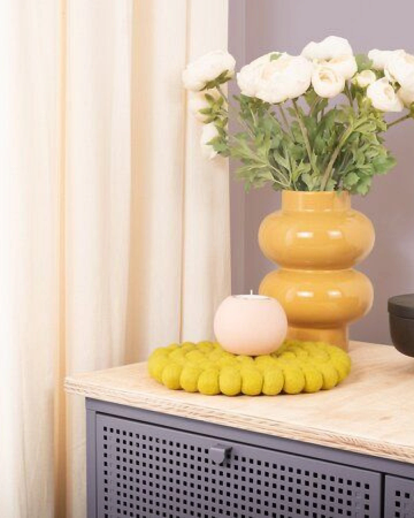 myfelt Filzkugel Topfuntersetzer (⌀ 20 cm) – Ansicht 4