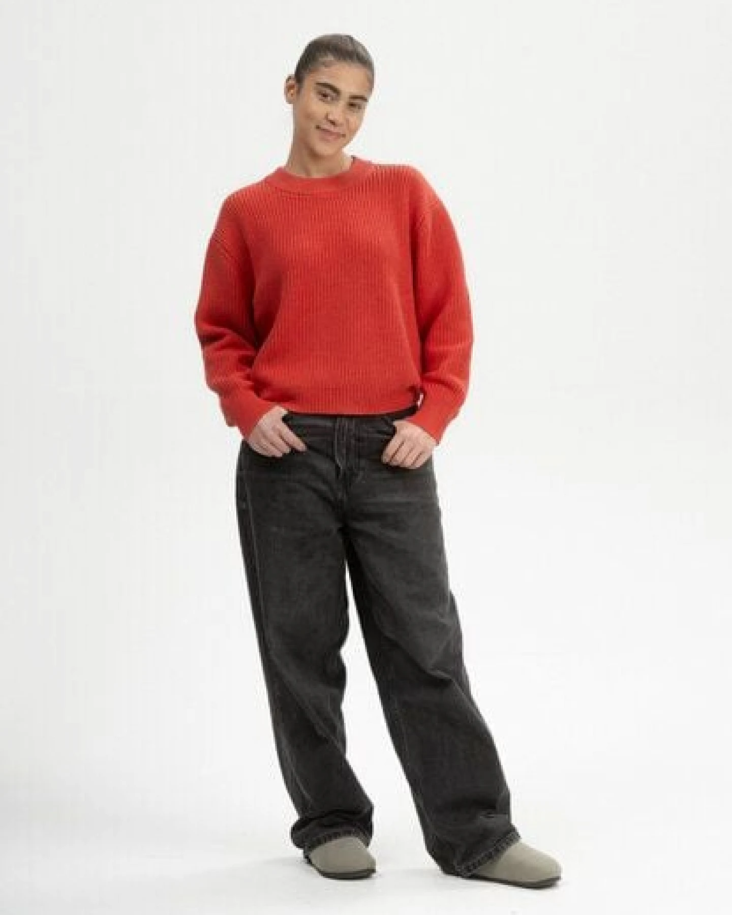 MELA Rippstrick Pullover Style ADAH aus 100% Bio-Baumwolle – Ansicht 4
