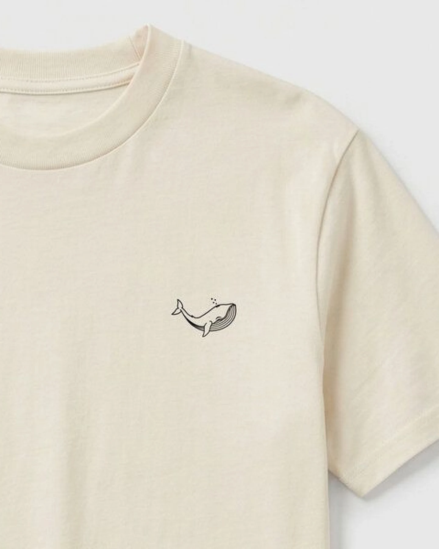 vis wear Wal der Ozeane - Strand Surf - Pure Natural Bio Baumwolle Shirt – Ansicht 2