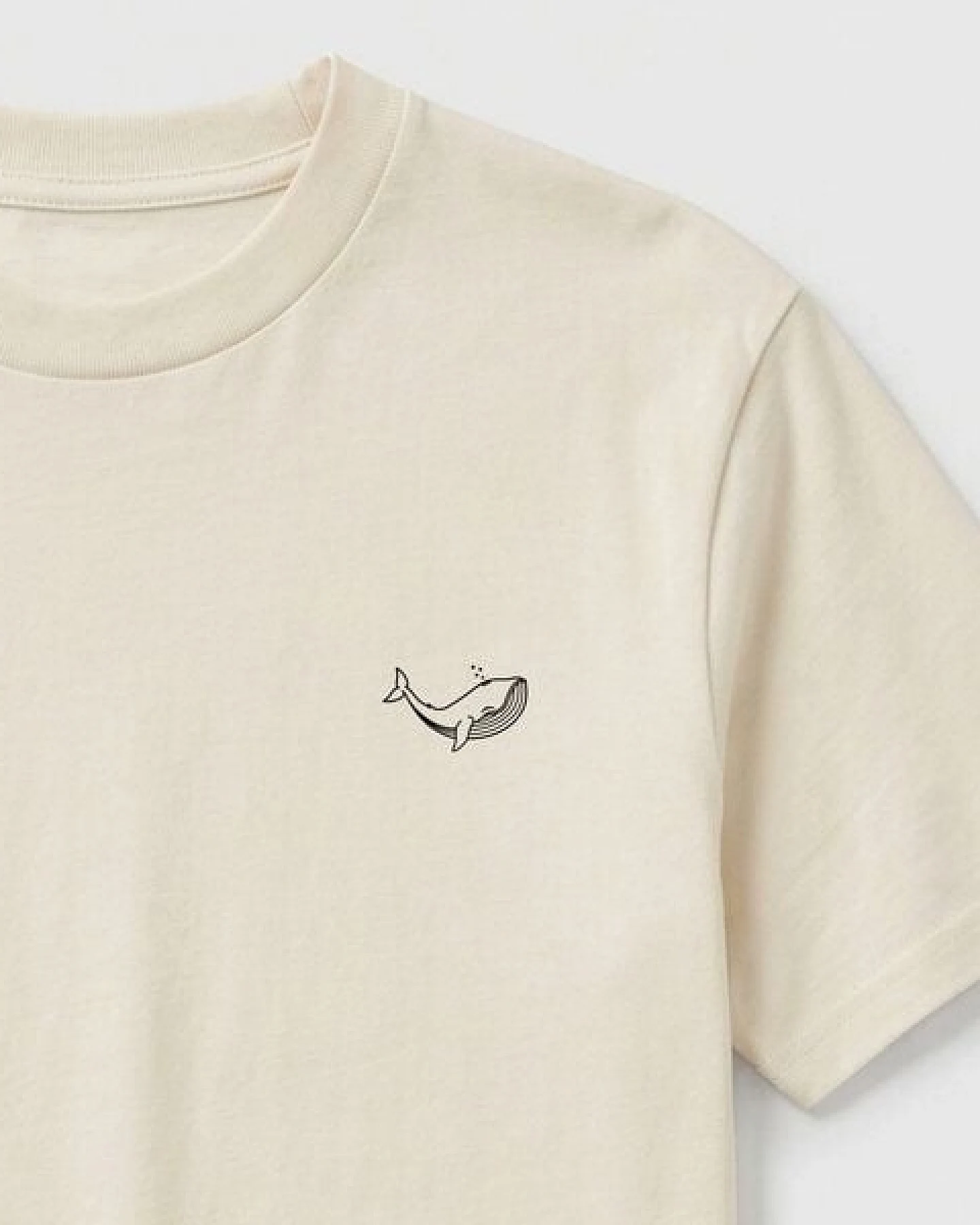 vis wear Wal der Ozeane - Strand Surf - Pure Natural Bio Baumwolle Shirt – Ansicht 2