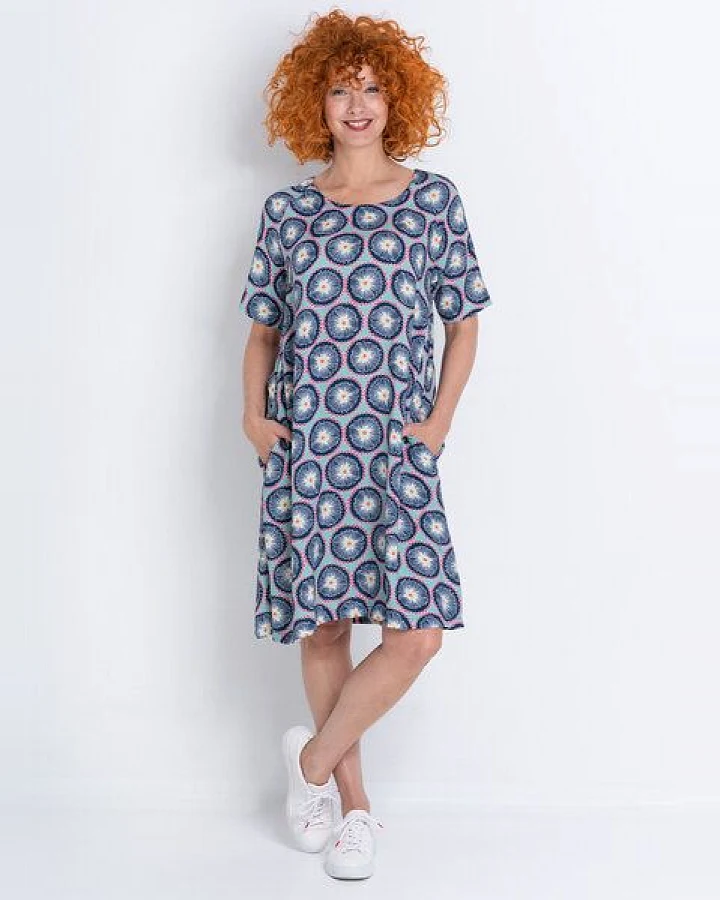 Heidekönigin Kleid kurzarm