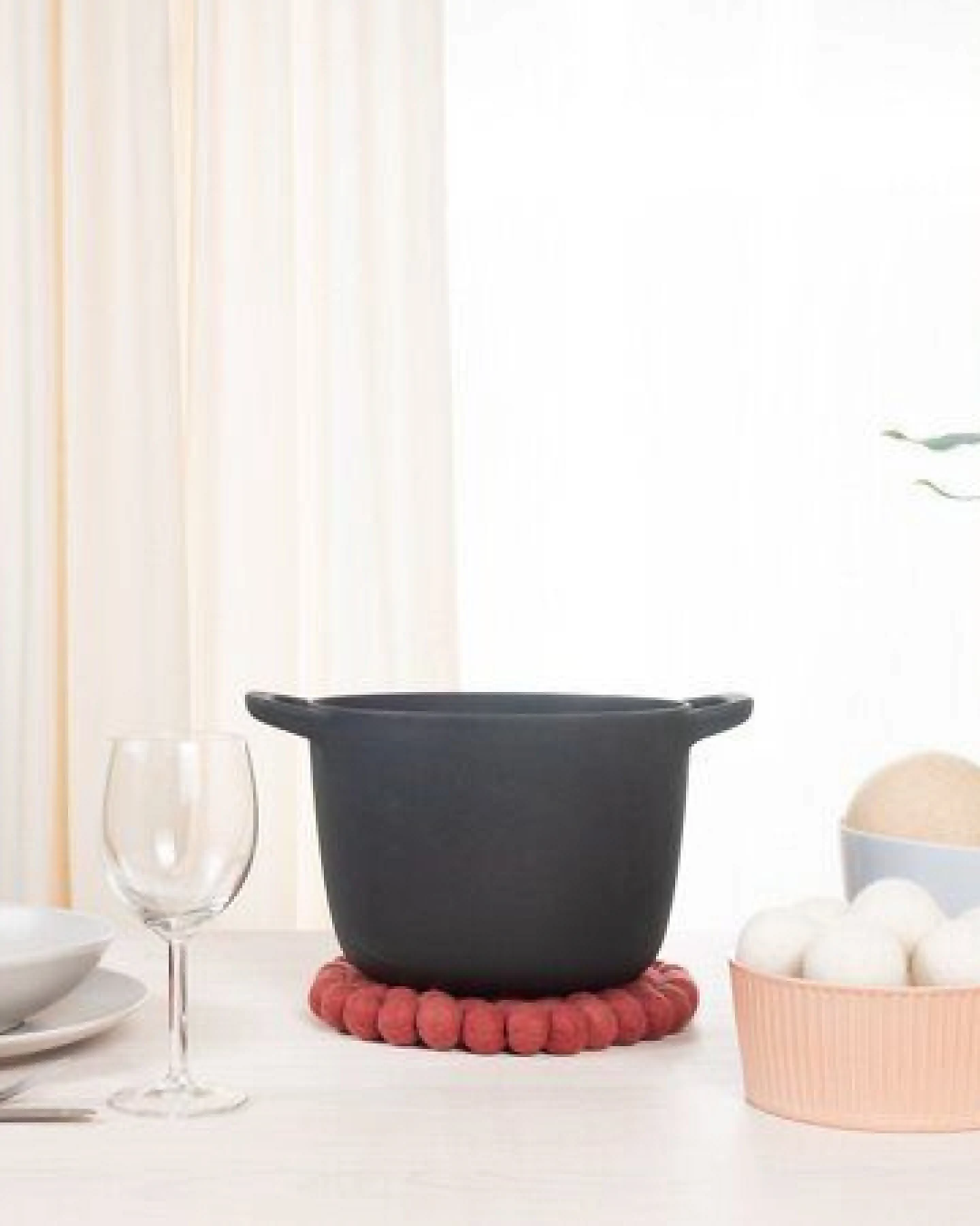 myfelt Filzkugel Topfuntersetzer (⌀ 20 cm) – Ansicht 4
