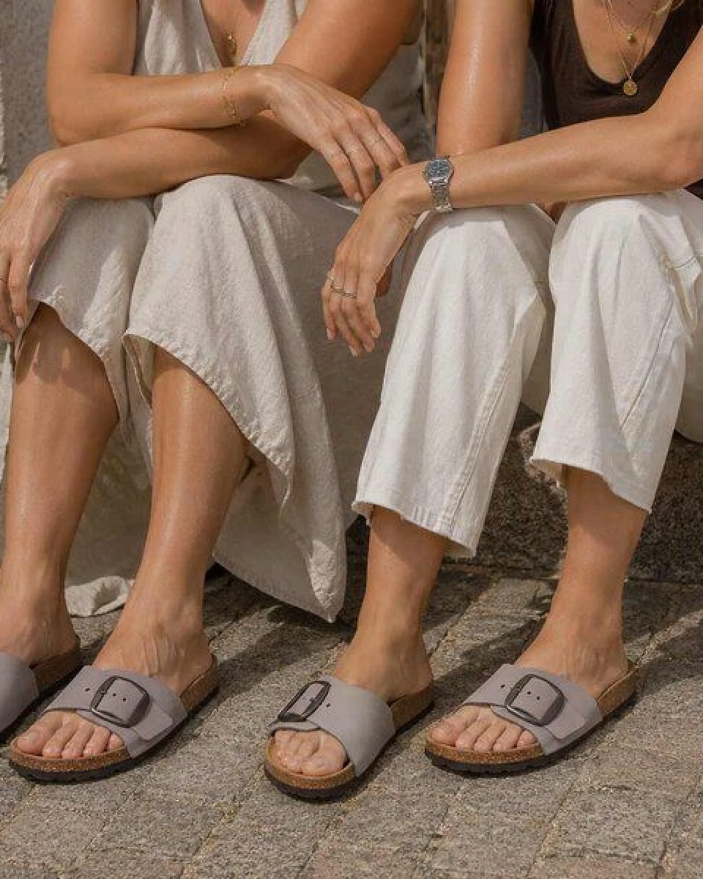 Tuffeln Leder-Pantolette Fehmarn mit weichem Kork-Fußbett Einschnaller-Sandalen – Ansicht 3