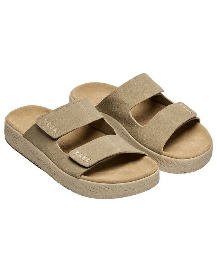 Produktseite: Veja Damen-Sandalen Etna Suede Taupe Almond