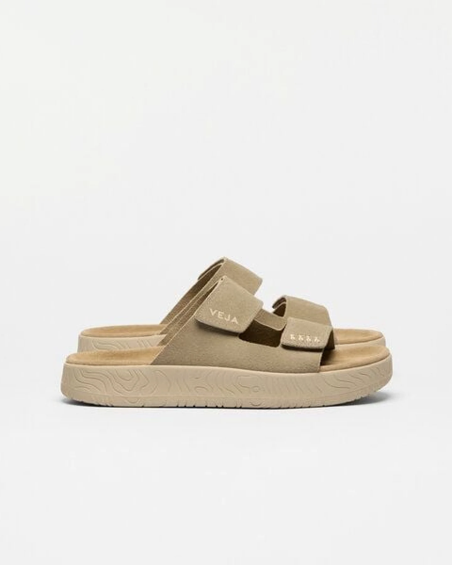 Veja Damen-Sandalen Etna Suede Taupe Almond – Ansicht 3