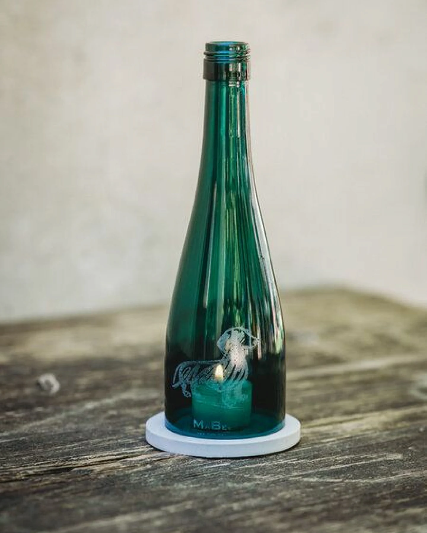 MaBe Dackel Liebe - Upcycling WeinWindlicht für Hundefans – Ansicht 3