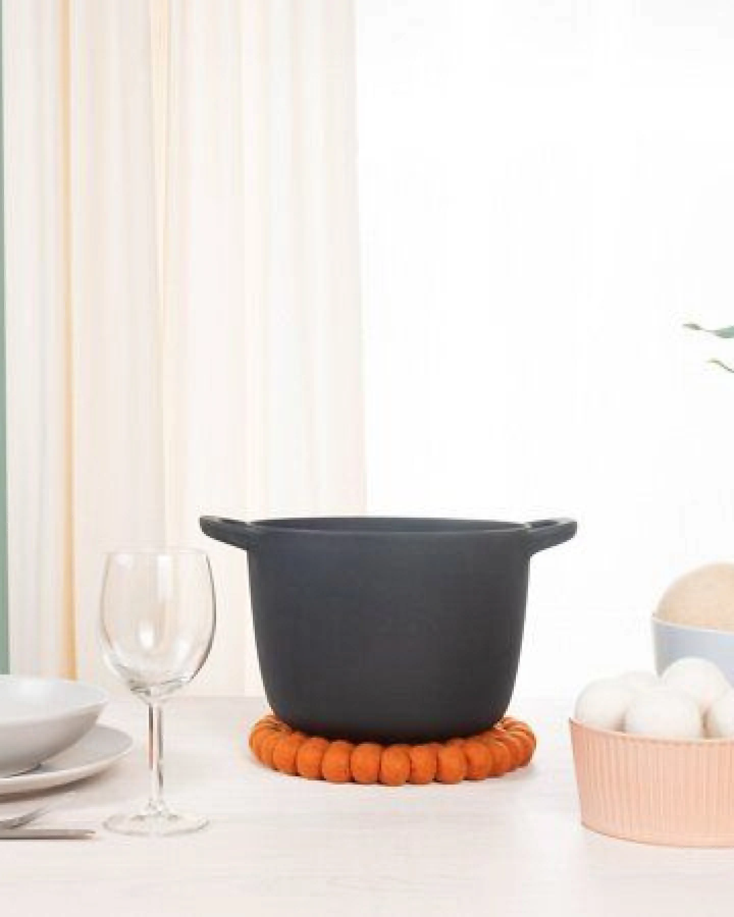 myfelt Filzkugel Topfuntersetzer (⌀ 20 cm) – Ansicht 4
