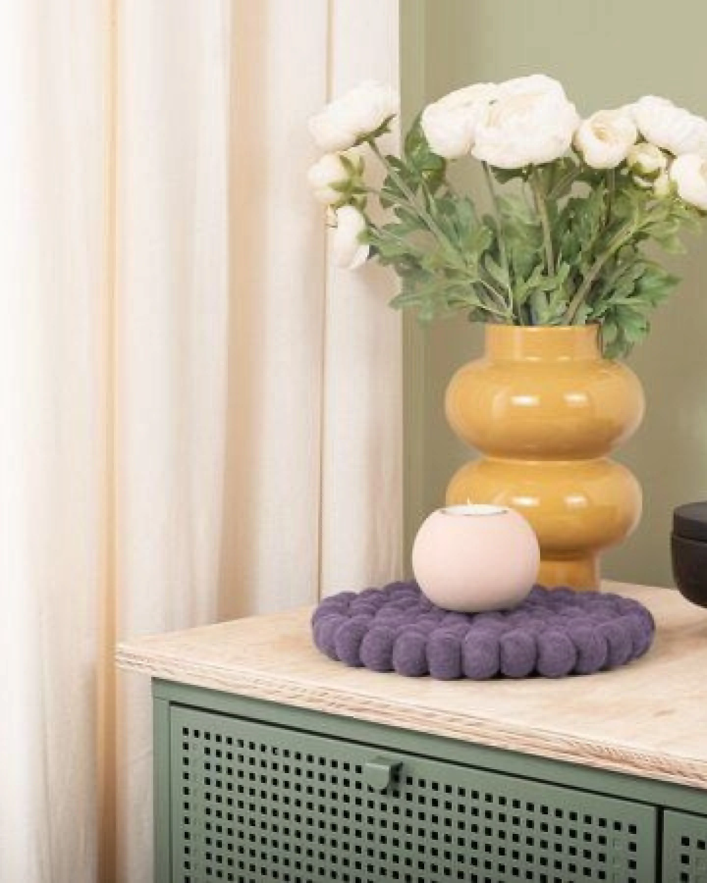 myfelt Filzkugel Topfuntersetzer (⌀ 20 cm) – Ansicht 4