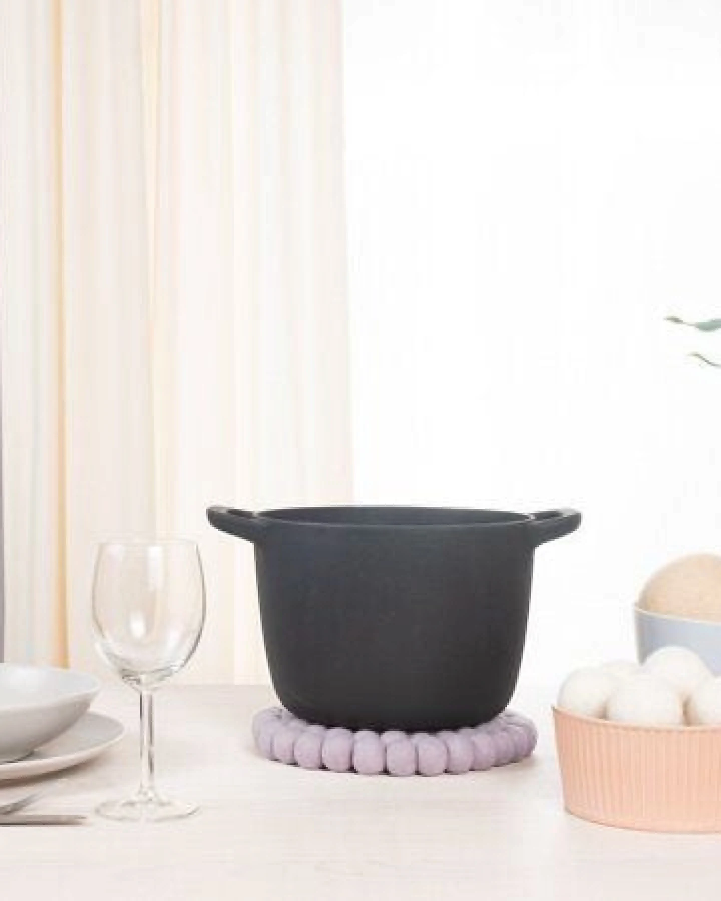 myfelt Filzkugel Topfuntersetzer (⌀ 20 cm) – Ansicht 4