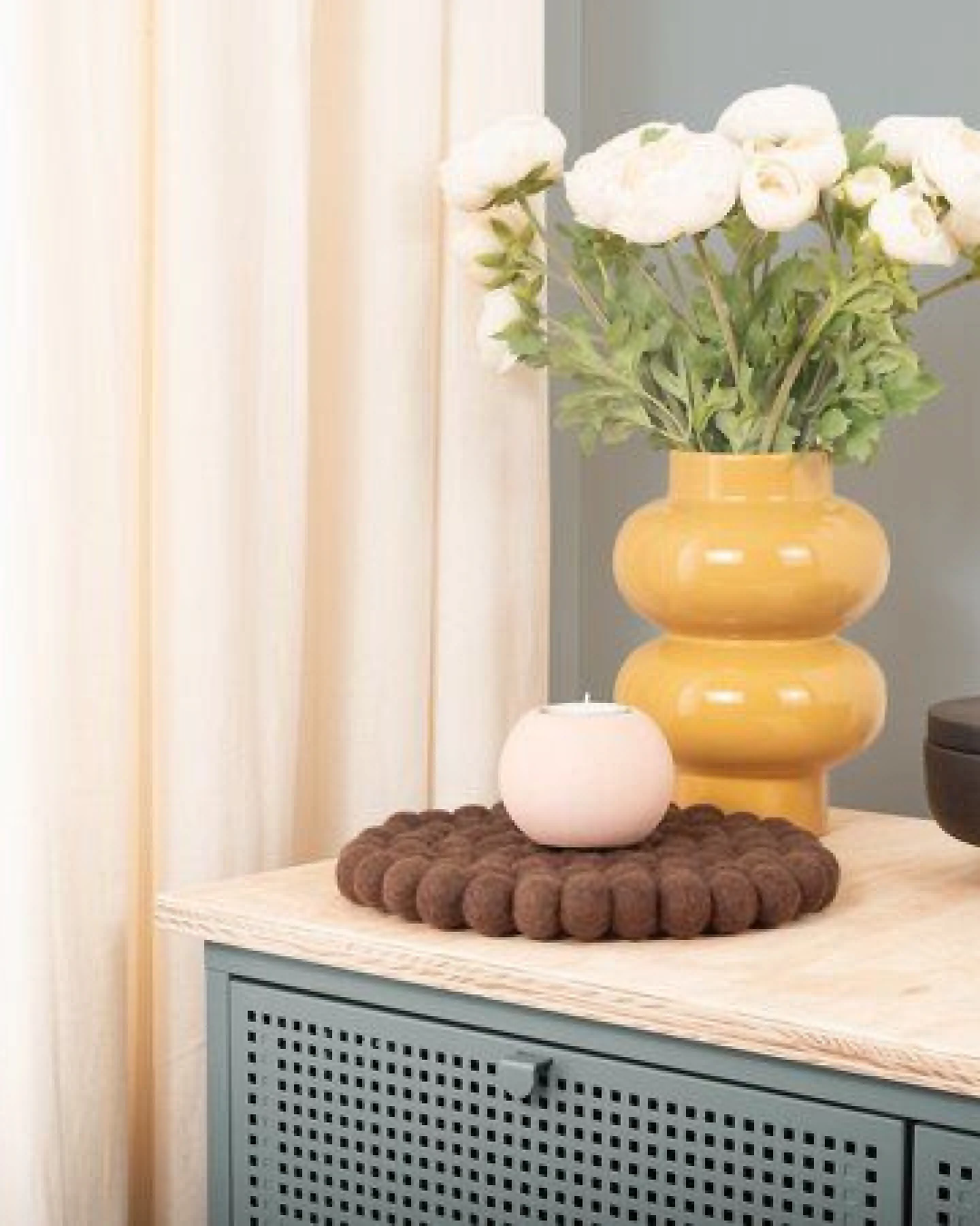 myfelt Filzkugel Topfuntersetzer (⌀ 20 cm) – Ansicht 3