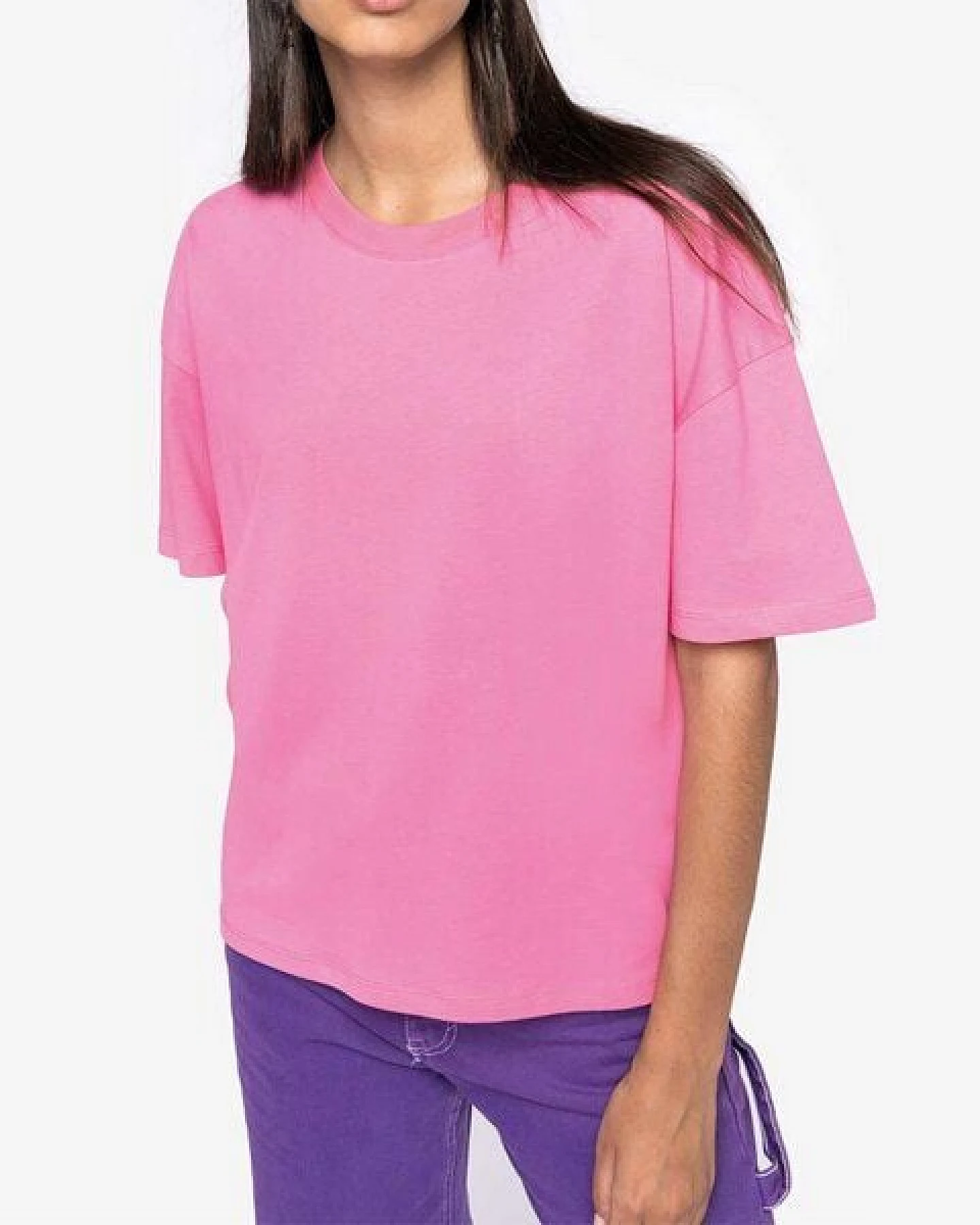 YTWOO Damen Oversized T-Shirt aus Bio-Baumwolle – Ansicht 2