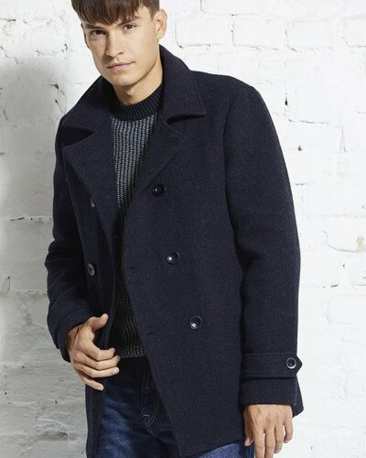 Wunderwerk Herren Cabanjacke aus 100% Schurwolle mit TENCEL "Caban jacket heavy wool"