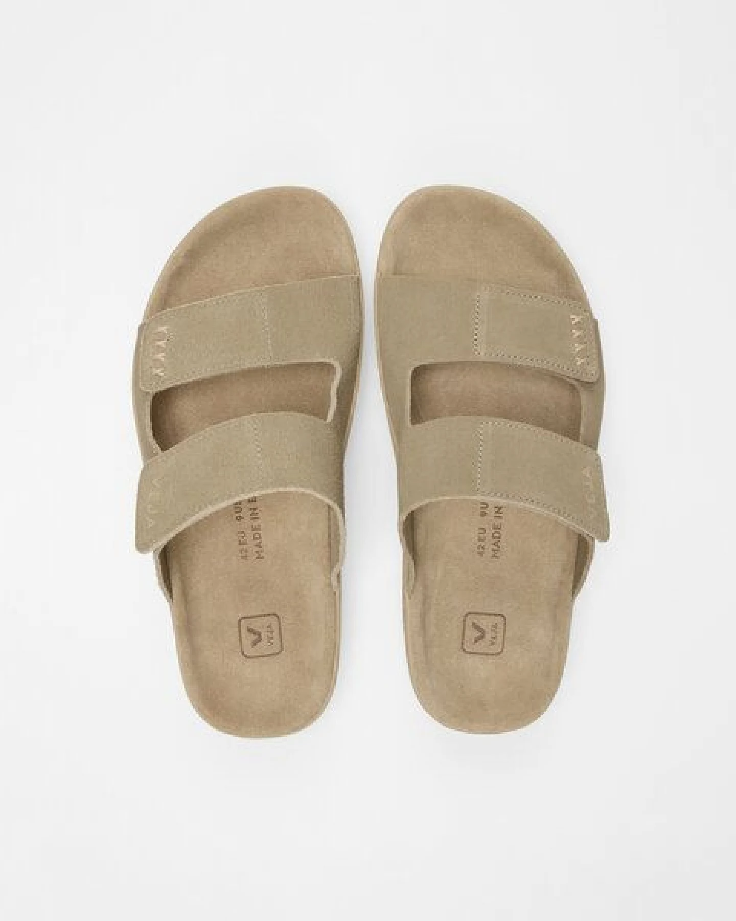 Veja Herren-Sandalen Etna Suede Taupe Almond – Ansicht 3