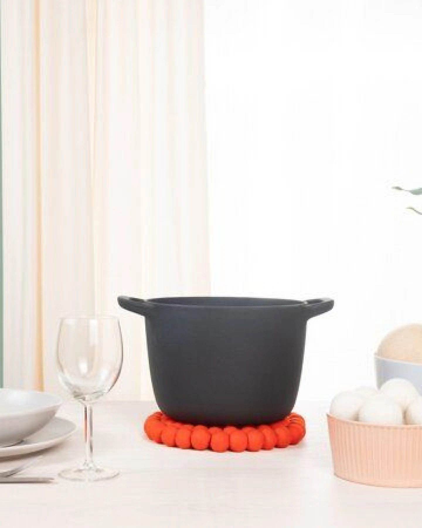 myfelt Filzkugel Topfuntersetzer (⌀ 20 cm) – Ansicht 3