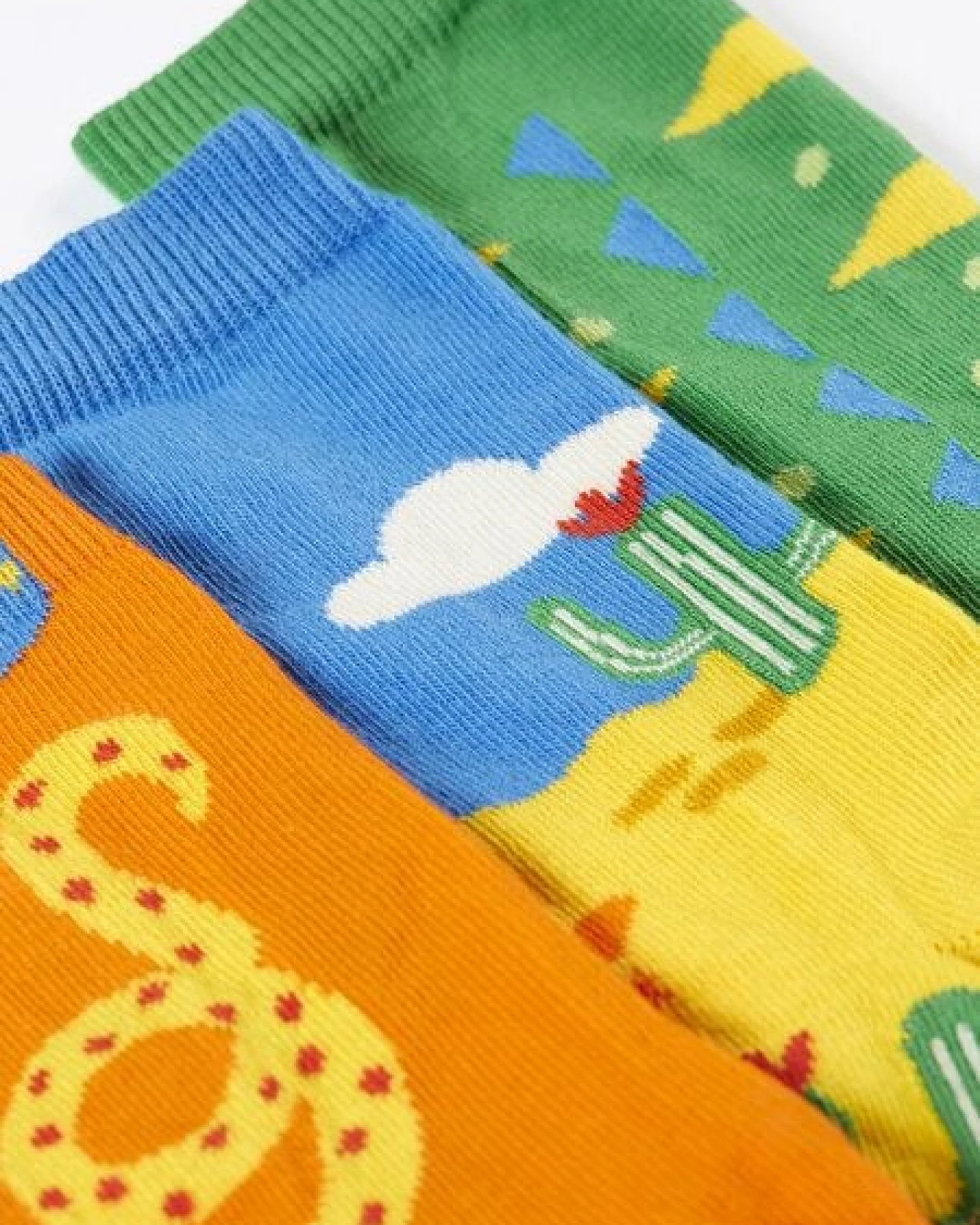 Frugi Kindersocken in Dreierpack mit Reptilien – Ansicht 4