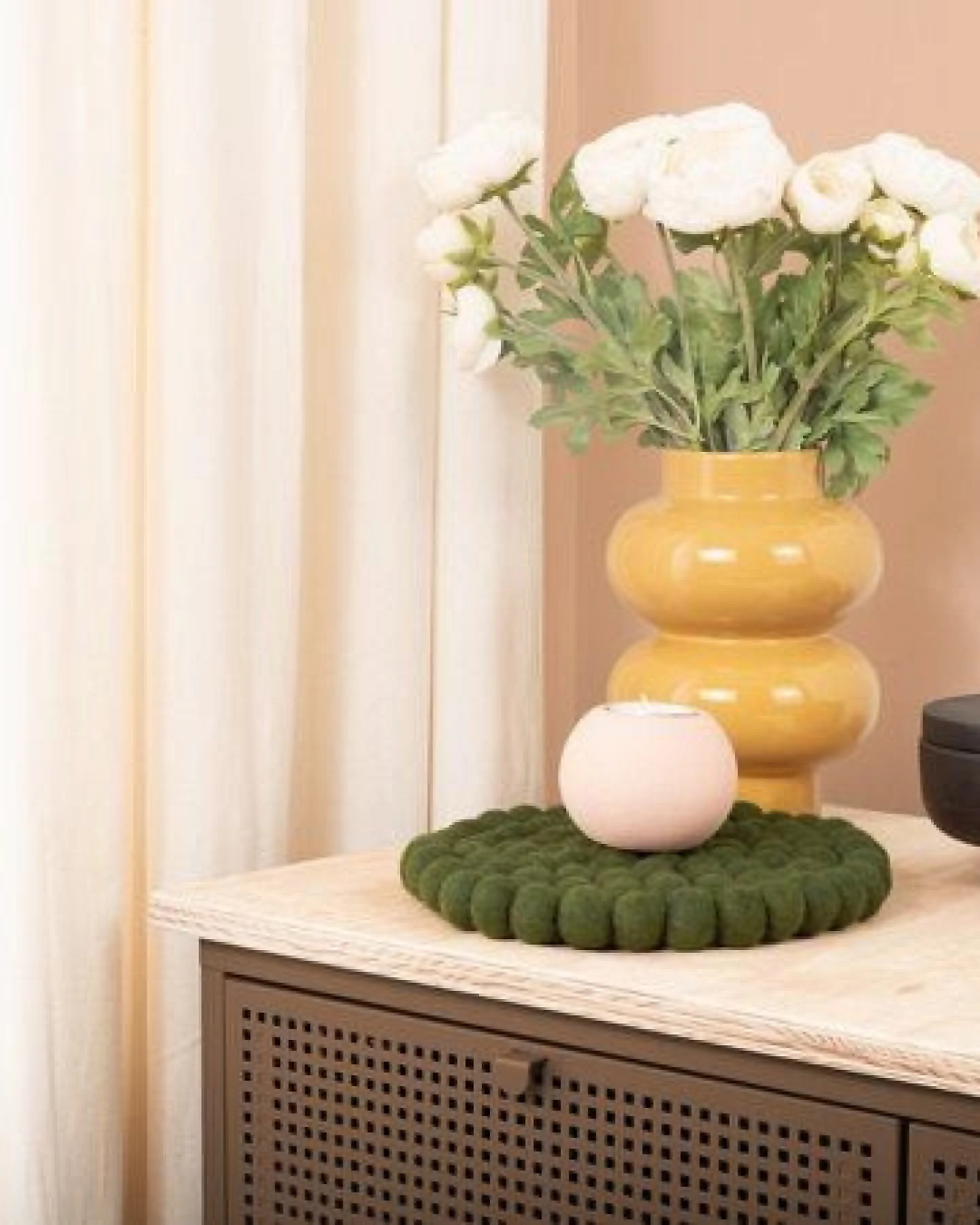 myfelt Filzkugel Topfuntersetzer (⌀ 20 cm) – Ansicht 4