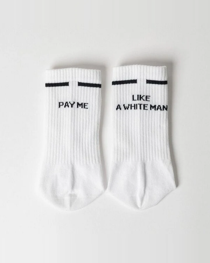 arrel Pay me like a white man - Statement Socken