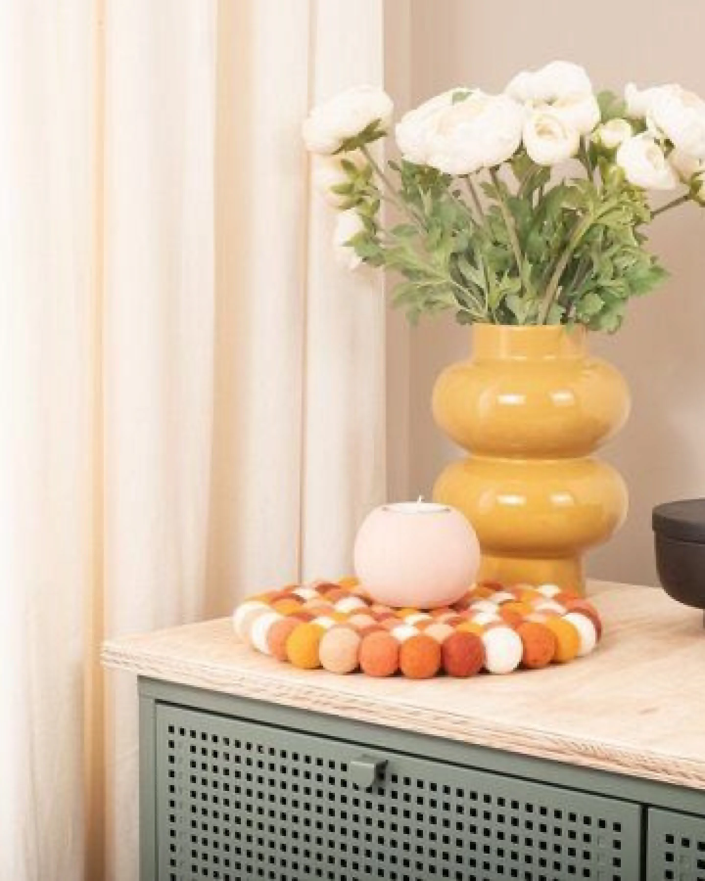 myfelt Filzkugel Topfuntersetzer (⌀ 20 cm) – Ansicht 4