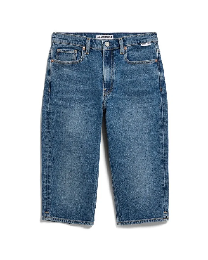 ARMEDANGELS - Women's Carenaa Capri Jeans - Shorts Gr 34-36 blau