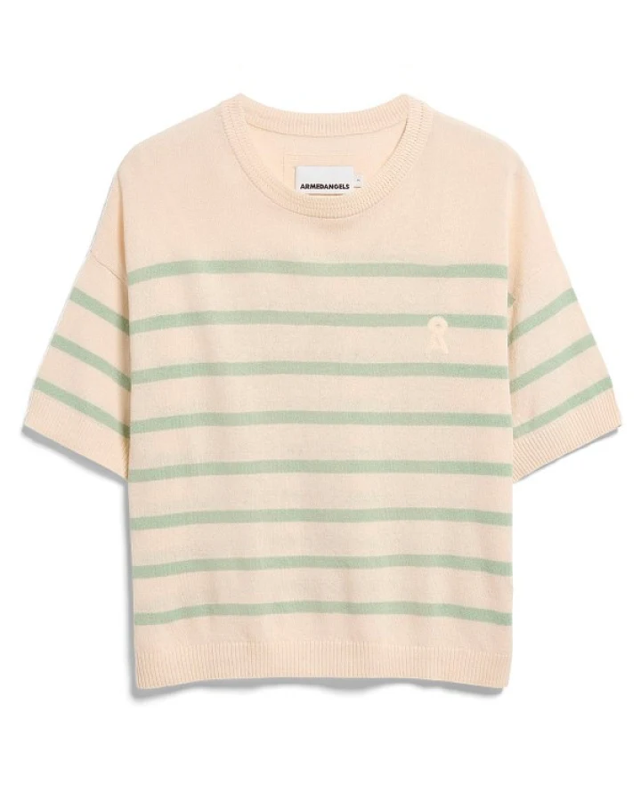 Produktseite: ARMEDANGELS - Women's Stripe Linen Blend Sweater - Pullover Gr XS beige