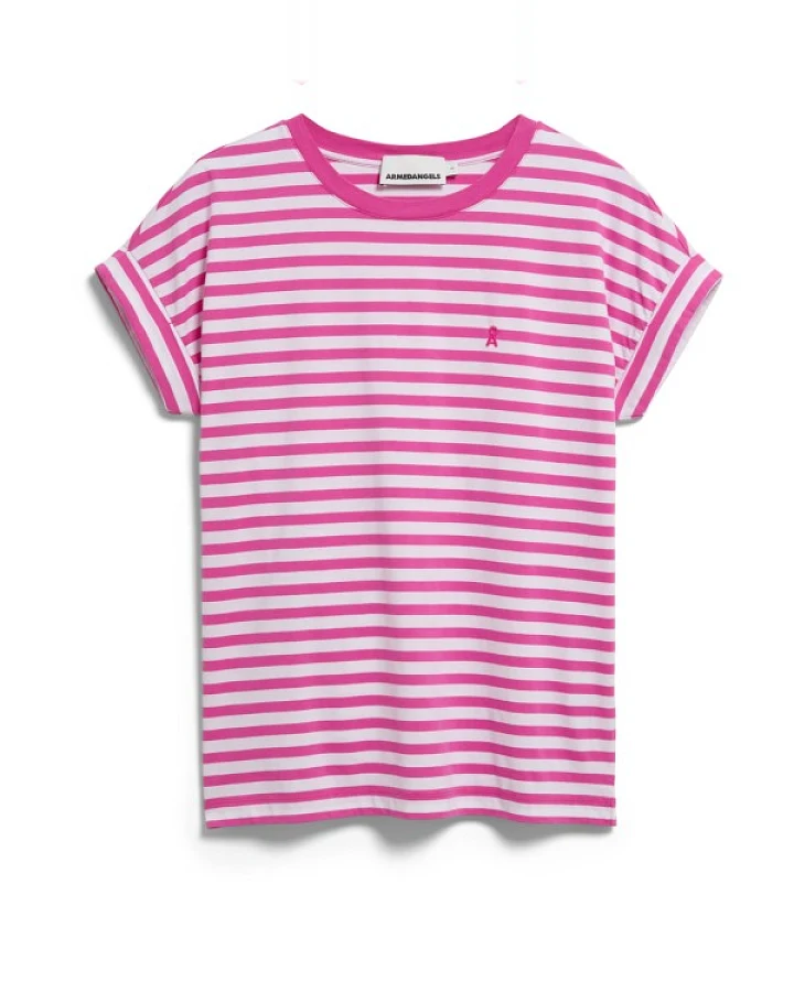 ARMEDANGELS - Women's Idaara Stripes - T-Shirt Gr XS rosa