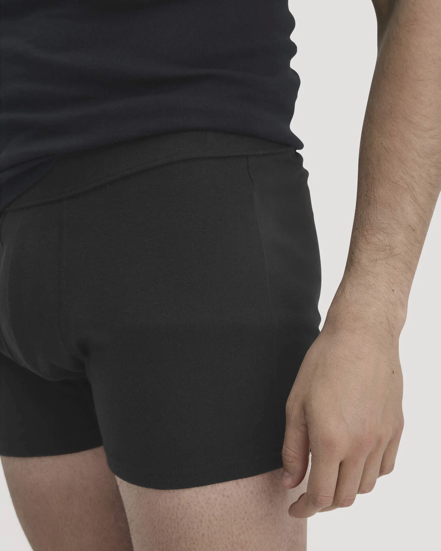 hessnatur Herren Pants Regular Cut im 2er-Pack PURE NATURE aus Bio-Baumwolle - schwarz - Größe 8 = XXL – Ansicht 2