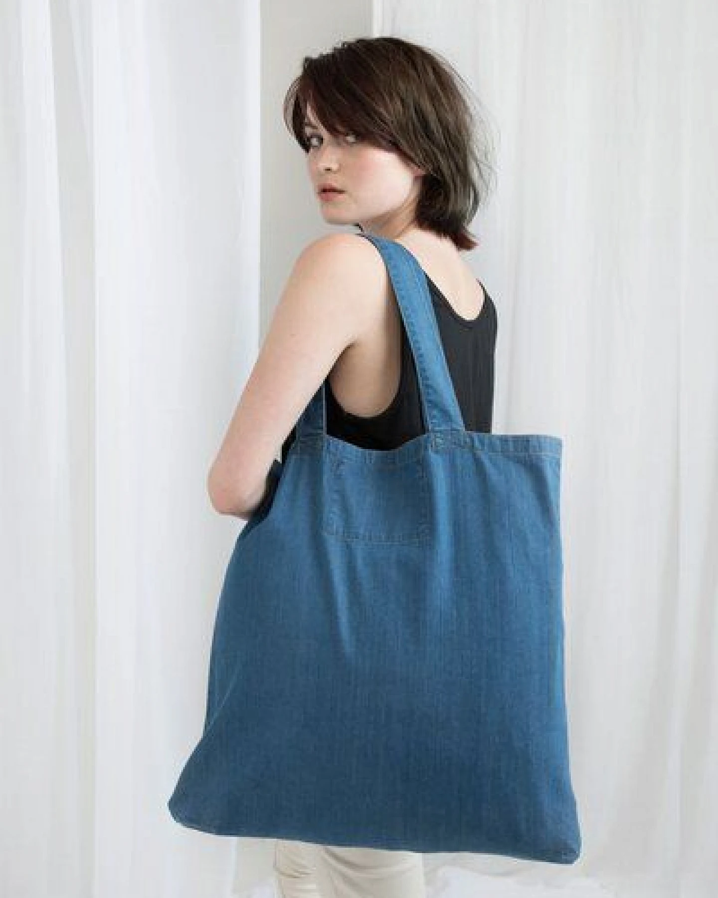 Mantis Denim Shopper Jeans 50 x 46 cm Maxi oder 40 x 40 – Ansicht 2