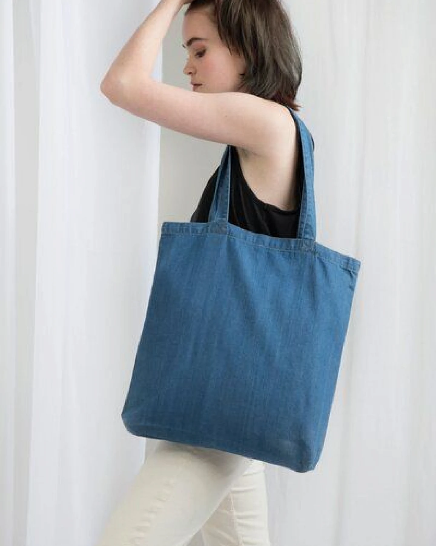 Mantis Denim Shopper Jeans 50 x 46 cm Maxi oder 40 x 40 – Ansicht 3