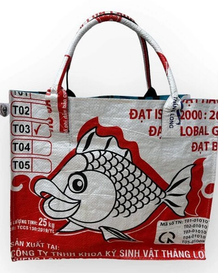 Beadbags Einkaufstasche Ri94 recycelter Reissack