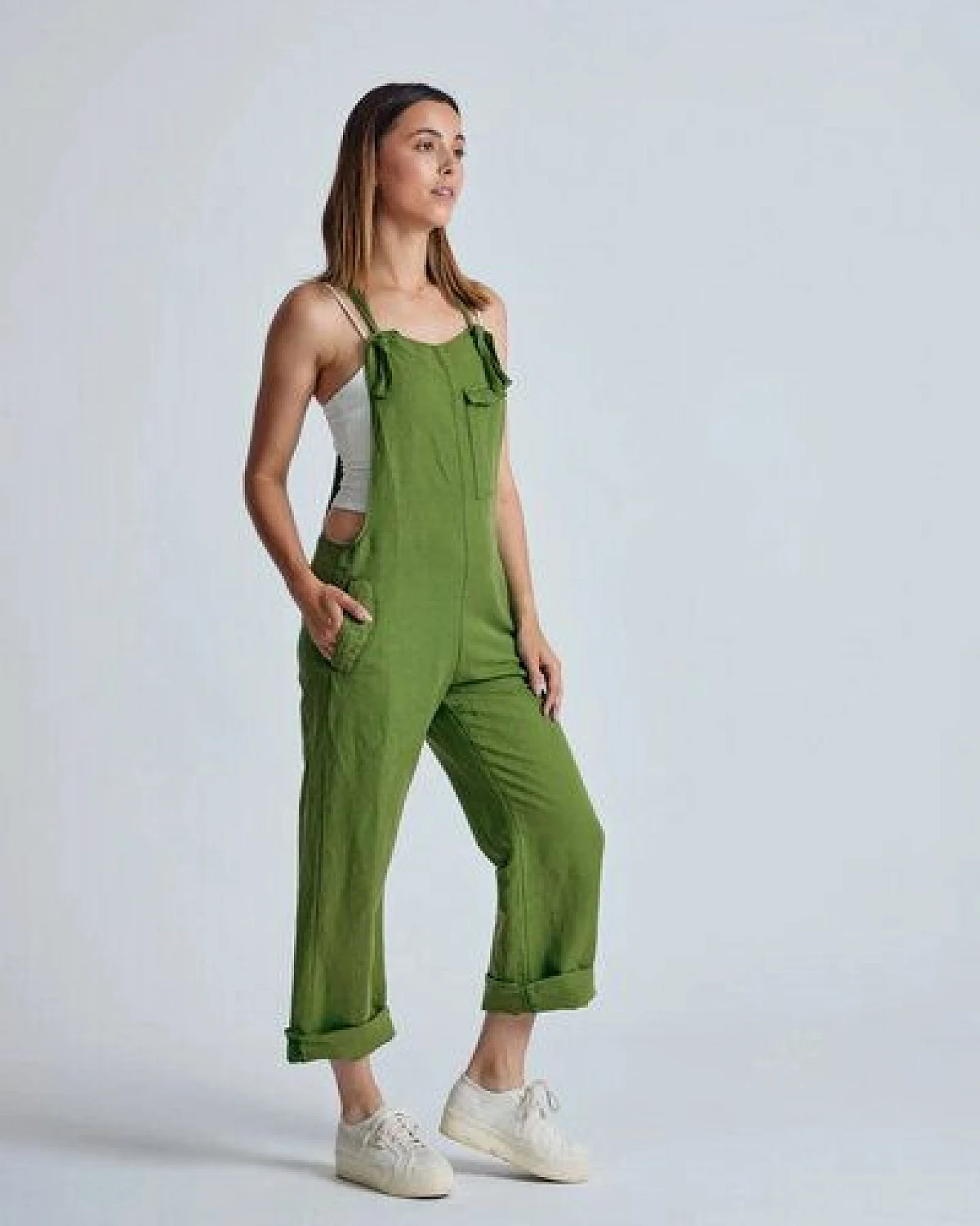 Flax and Loom Leinen Latzhose Mary Lou – Ansicht 2