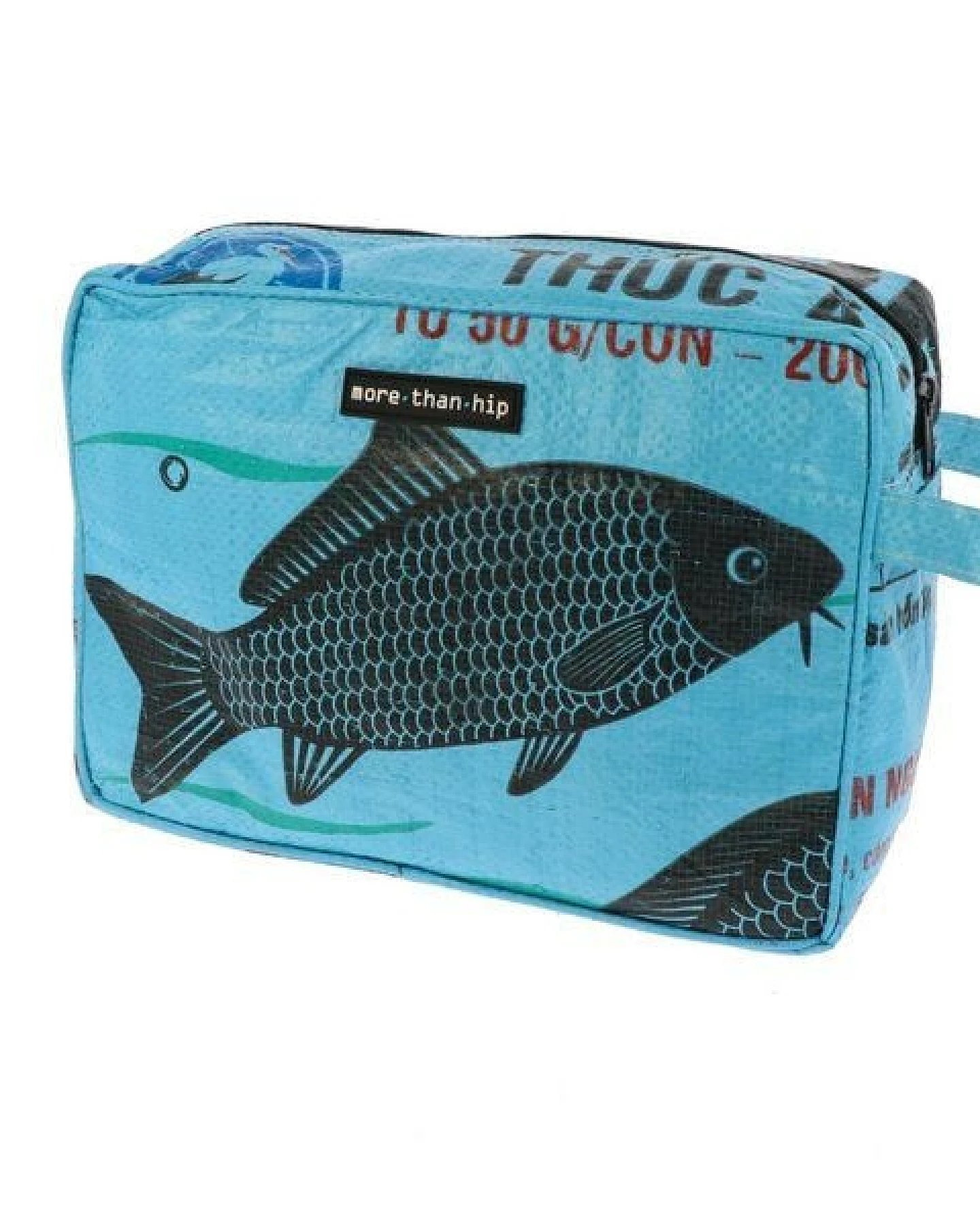 MoreThanHip Kulturbeutel aus recyceltem Zement- oder Fischfuttersack - Yindee – Ansicht 3