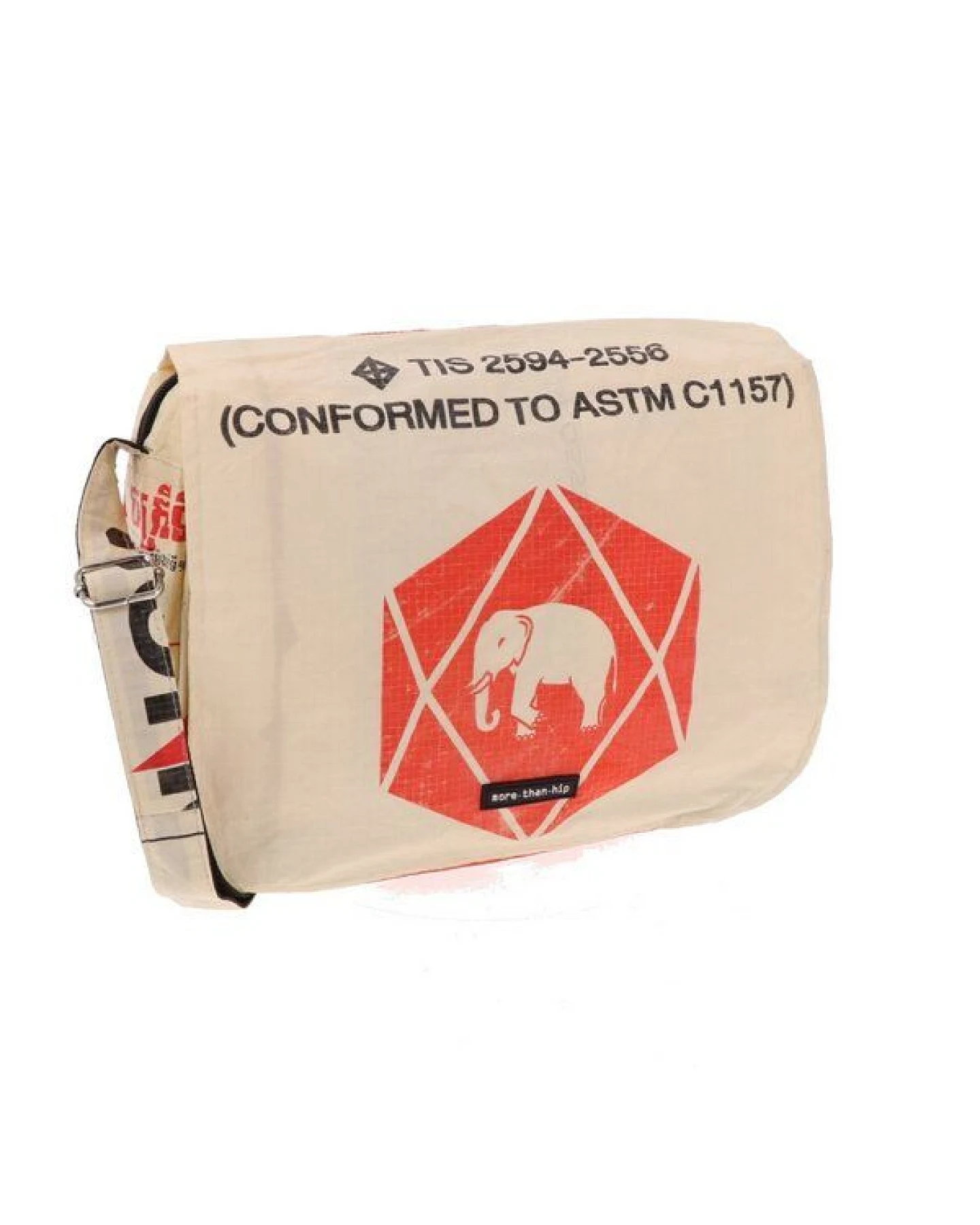 MoreThanHip Handtasche aus recycelten Zement- oder Tierfuttersäcken Qinisa – Ansicht 2